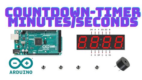 2 min. . Arduino countdown timer minutes and seconds code